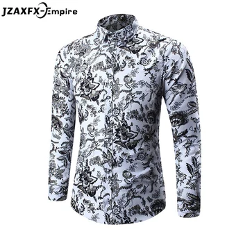 2018 New Fashion Print Shirts Men Long Sleeve Floral Slim Shirts camisa masculina Top Quality Male Casual Flower Shirt
2018 New Fashion Print Shirts Men Long Sleeve Floral Slim Shirts camisa masculina Top Quality Male Casual Flower Shirt