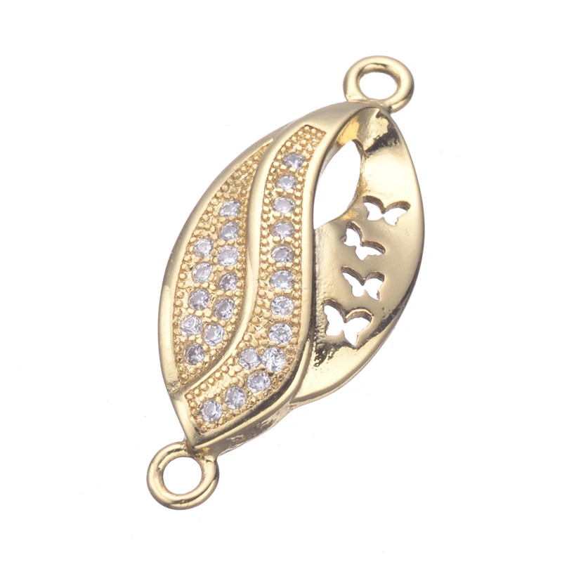 5pcs Diy European Zircon Butterfly In Leaf Charms For Jewelry Making Wholesale Copper Connector For Bracelets
5pcs Diy European Zircon Butterfly In Leaf Charms For Jewelry Making Wholesale Copper Connector For Bracelets