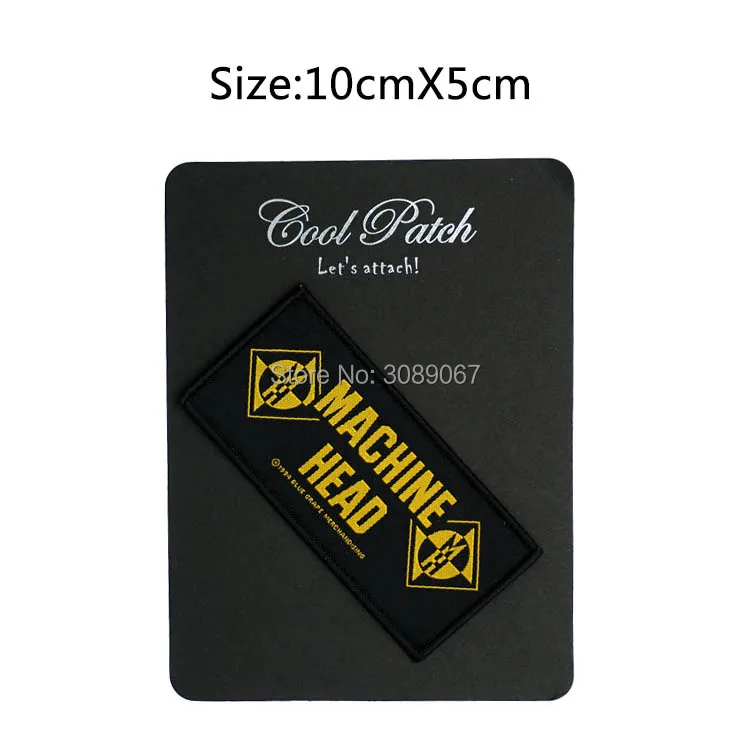 Machine Head Band Logo Merchandise Music Band Woven IRON On Patch T shirt Transfer APPLIQUE Heavy Metal Rock Punk Badge
Machine Head Band Logo Merchandise Music Band Woven IRON On Patch T shirt Transfer APPLIQUE Heavy Metal Rock Punk Badge