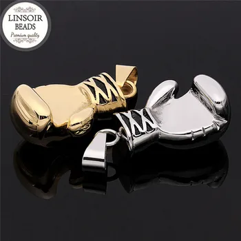 1pcs/lot Silver/Gold/Black Color Stainless Steel Mens Boxing Glove Pendant Sport Charm Pendants Necklace Jewelry Making F5209
1pcs/lot Silver/Gold/Black Color Stainless Steel Mens Boxing Glove Pendant Sport Charm Pendants Necklace Jewelry Making F5209