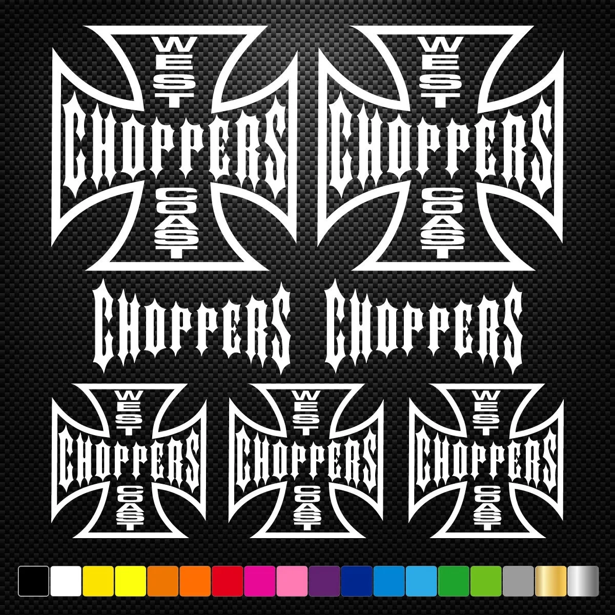 For 1Set WEST COAST CHOPPERS 7 Stickers Autocollants Adhesifs Auto Moto Voiture Sponsor
For 1Set WEST COAST CHOPPERS 7 Stickers Autocollants Adhesifs Auto Moto Voiture Sponsor