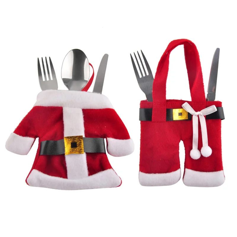 1PC Christmas Decorations Plush Santa Clothes Style Silverware Holder Pocket Christmas Ornaments Knifes Folks Bag For Table
1PC Christmas Decorations Plush Santa Clothes Style Silverware Holder Pocket Christmas Ornaments Knifes Folks Bag For Table