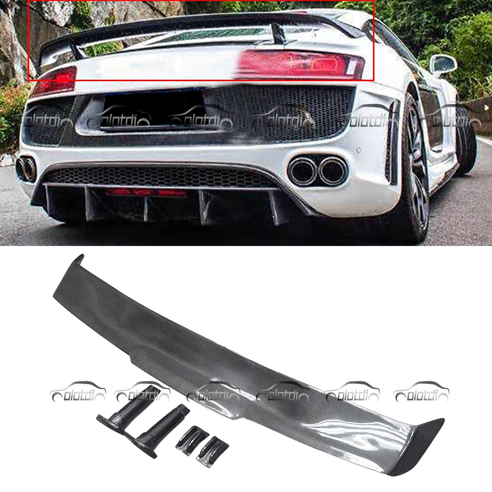 Для Audi R8 ppi Razor GT Wings обычный спойлер из углеродного волокна задний багажник губа
