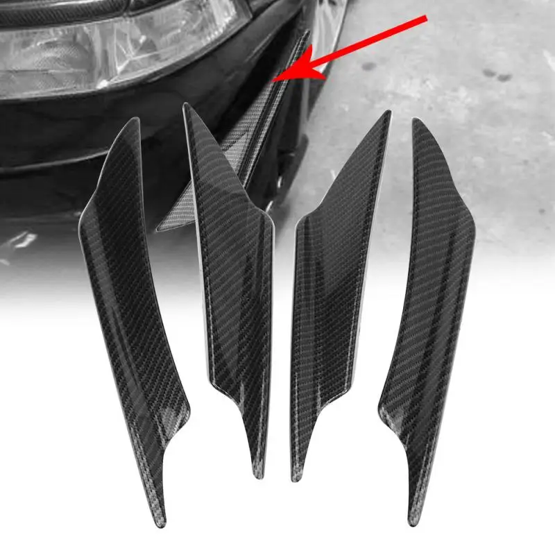 4pcs Car Body Spoiler Front Bumper Lip Splitter Fins Trim Universal Car Accessories
4pcs Car Body Spoiler Front Bumper Lip Splitter Fins Trim Universal Car Accessories