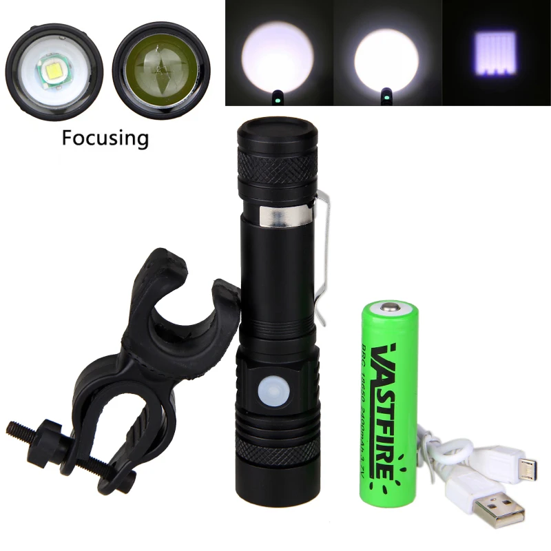 Zoomable Focus USB Rechargeable Bike Flashlight 8000 LM XML T6 LED Front Bicycle Lamp 3 Modes MTB Cycling Torch with Battery
Zoomable Focus USB Rechargeable Bike Flashlight 8000 LM XML T6 LED Front Bicycle Lamp 3 Modes MTB Cycling Torch with Battery