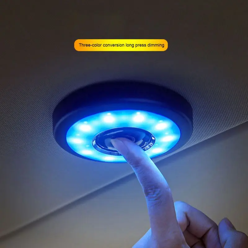 USB Charging LED Light Portable Round Universal Rechargeable Wireless Interior Reading Lamp Touch Type Car Interior Night Light
USB Charging LED Light Portable Round Universal Rechargeable Wireless Interior Reading Lamp Touch Type Car Interior Night Light