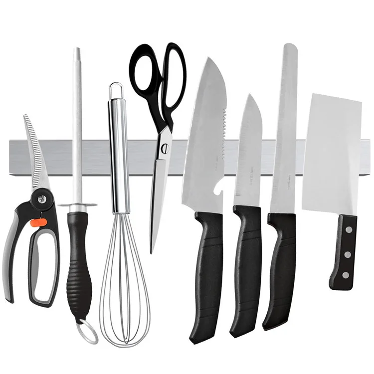 Magnetic Knife Holder Stainless Steel for Kitchen Utensil Tool Hook Knife Rack Wall Mounted Easy Storage Magnetic Knife Holder
Magnetic Knife Holder Stainless Steel for Kitchen Utensil Tool Hook Knife Rack Wall Mounted Easy Storage Magnetic Knife Holder
