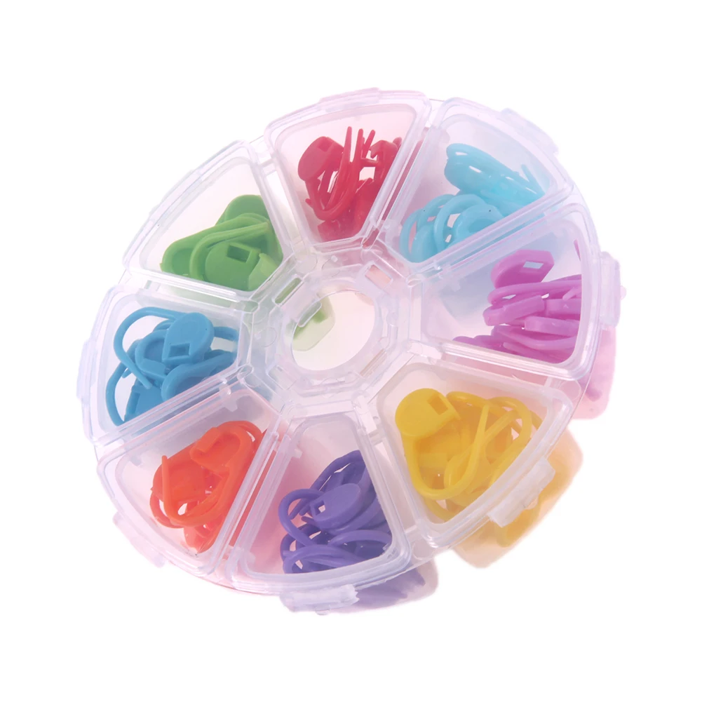 104pcs/Box 8 Colors Knitting Crochet Accessories Crochet Locking Marking Pins Handmade Knitting Cross Stitch Markers
104pcs/Box 8 Colors Knitting Crochet Accessories Crochet Locking Marking Pins Handmade Knitting Cross Stitch Markers