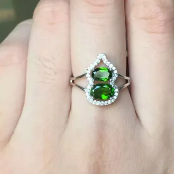 Natural green diopside gem Ring Natural gemstone ring 925 sterling silver trendy Elegant Cute gourd women girl party Jewelry
Natural green diopside gem Ring Natural gemstone ring 925 sterling silver trendy Elegant Cute gourd women girl party Jewelry