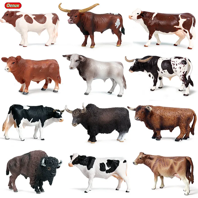 Oenux Cute Farm Animals Milk Cow Simulation Poultry Cattle Calf Bull OX Action Figures Collection Pvc Lovely Model Toy Kids Gift
Oenux Cute Farm Animals Milk Cow Simulation Poultry Cattle Calf Bull OX Action Figures Collection Pvc Lovely Model Toy Kids Gift