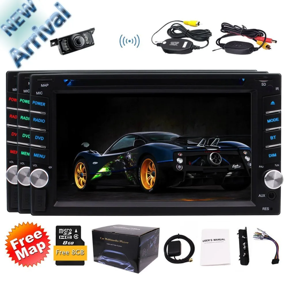 2 Din Car DVD Player Stereo Radio Touch Screen Bluetooth GPS SAT NAVI In-Dash Head Unit USB AUX FREE Wireless Camera&Map Card
2 Din Car DVD Player Stereo Radio Touch Screen Bluetooth GPS SAT NAVI In-Dash Head Unit USB AUX FREE Wireless Camera&Map Card