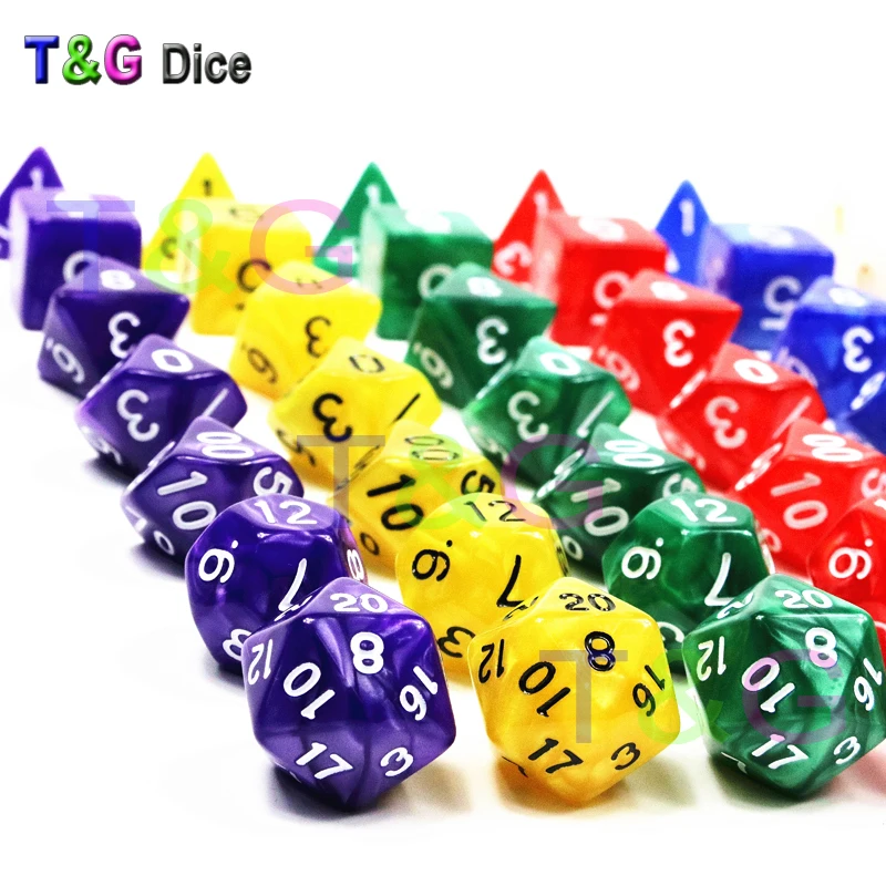 Wholesales 7 differents color RPG Digital Dice set with Pearlized effect D4,D6,D8,D10,D10%,D12,D20 for boards games dadi gioco
Wholesales 7 differents color RPG Digital Dice set with Pearlized effect D4,D6,D8,D10,D10%,D12,D20 for boards games dadi gioco