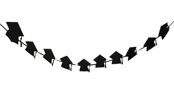 Creative Party Banner Graduation Cap Cutouts Hanging Banner Party Decor Banner With Photo Clips For Graduation Party 
Creative Party Banner Graduation Cap Cutouts Hanging Banner Party Decor Banner With Photo Clips For Graduation Party