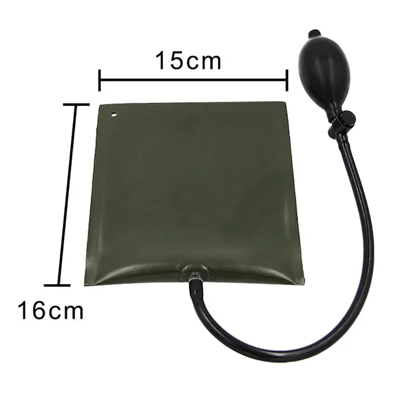 1pc Car Door Window Open Air Bag Pump Wedge Pad Entry Inflatable Shim Tool Auto Repair Tools Black/Green