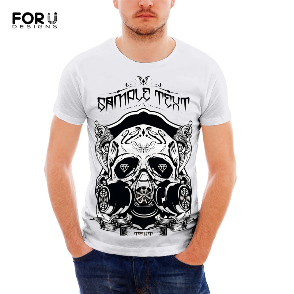 FORUDESIGNS Mens Short Sleeves Personalise Skull Prints Pattern Teenager Summer Tops Loose Soft Breathable Boys Tees Male Shirt
FORUDESIGNS Mens Short Sleeves Personalise Skull Prints Pattern Teenager Summer Tops Loose Soft Breathable Boys Tees Male Shirt