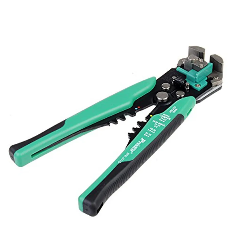 Original Pros'kit Wire Stripping Pliers 8PK-371D 8PK-371 Multi-Function Automatic Stripping Crimping Pliers (0.2-6.0 mm)
Original Pros'kit Wire Stripping Pliers 8PK-371D 8PK-371 Multi-Function Automatic Stripping Crimping Pliers (0.2-6.0 mm)
