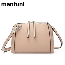 

MANFUNI 100% Genuine Leather Small Handbags Tassel leather Women Shoulder Bags Female Real First Layer Cow Leather Messenger Bag