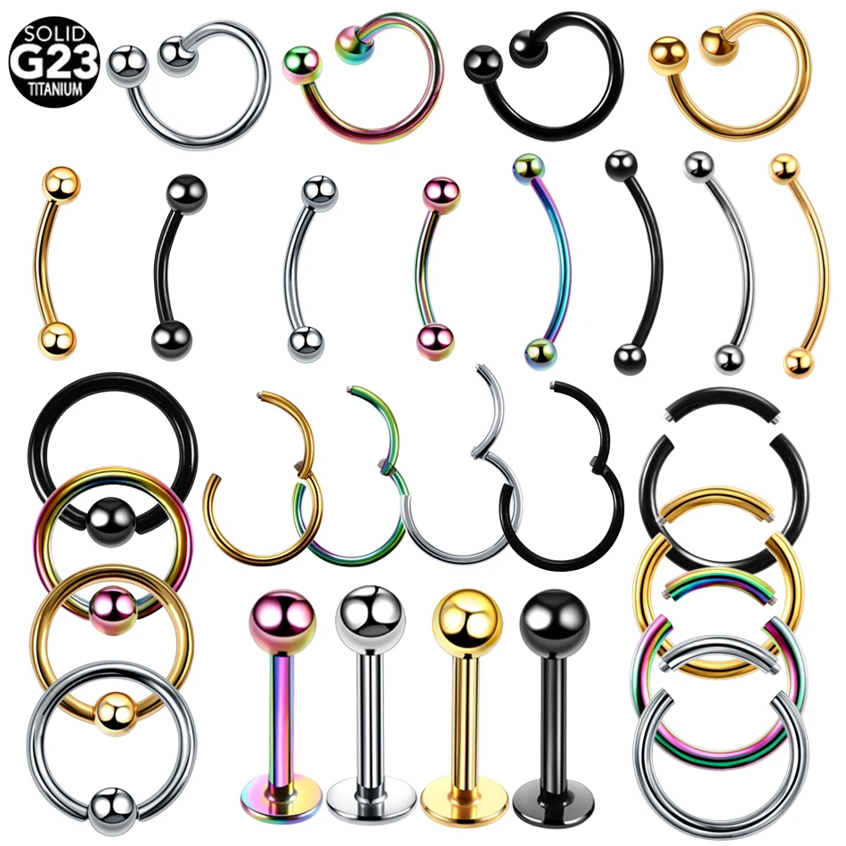 4pcs/lot G23 Titanium Segment Ring Nose Septum Clicker Lip Eyebrow Ear Cartilage Helix Piercing Labret CBR Piercing Body Jewelry
4pcs/lot G23 Titanium Segment Ring Nose Septum Clicker Lip Eyebrow Ear Cartilage Helix Piercing Labret CBR Piercing Body Jewelry