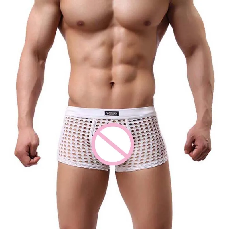 Men Sexy Grid Fishnet Transparent Boxers Underwear Brand Fashion 2019 Loose Lounge Hollow Cueca Boxer Shorts
Men Sexy Grid Fishnet Transparent Boxers Underwear Brand Fashion 2019 Loose Lounge Hollow Cueca Boxer Shorts