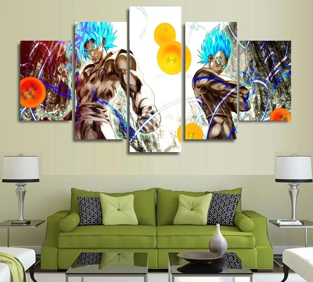 5 Panel Cartoon Dragon Ball Z Goku Saiyan Modern Home Wall Decor Canvas Picture Art HD Print Painting On Canvas For Living Room
5 Panel Cartoon Dragon Ball Z Goku Saiyan Modern Home Wall Decor Canvas Picture Art HD Print Painting On Canvas For Living Room