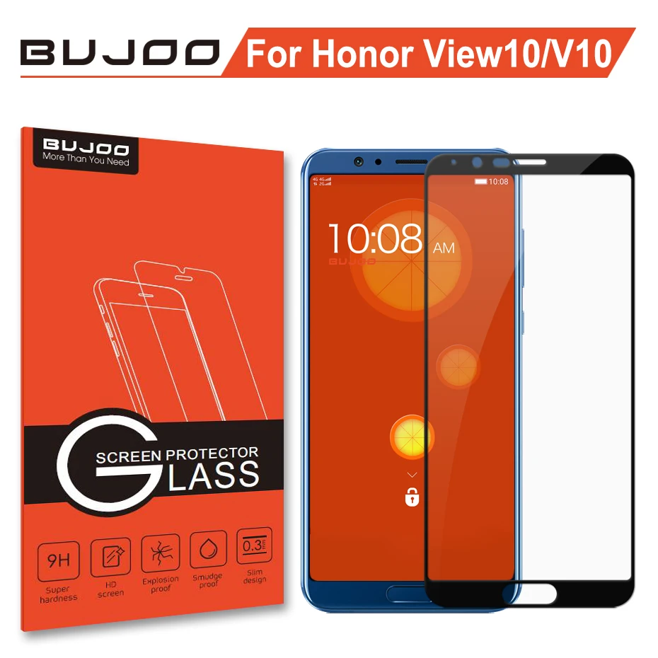 Original BUJOO 2.5D 0.3mm 9H Full Cover Tempered Glass For Huawei Honor V10 View 10 Screen Protector View10 Protective Film
Original BUJOO 2.5D 0.3mm 9H Full Cover Tempered Glass For Huawei Honor V10 View 10 Screen Protector View10 Protective Film
