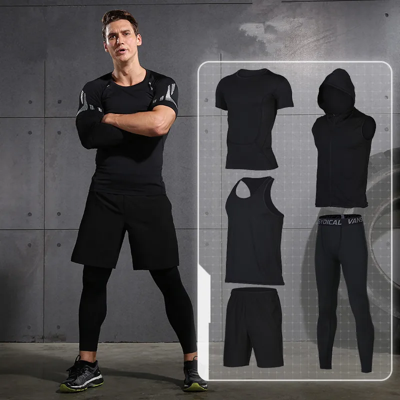 2019 New Compression Running Sets Men Basketball Tights Sports Suit Gym Running Jogging Sportswear Quick Dry Running Set Clothes
2019 New Compression Running Sets Men Basketball Tights Sports Suit Gym Running Jogging Sportswear Quick Dry Running Set Clothes
