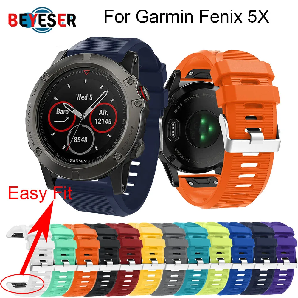 26mm Silicagel Soft Quick Release Kit fit Watchband For Garmin Fenix 5X/Fenix 3/Fenix 3 HR Replacement wrist Watch Strap Band
26mm Silicagel Soft Quick Release Kit fit Watchband For Garmin Fenix 5X/Fenix 3/Fenix 3 HR Replacement wrist Watch Strap Band