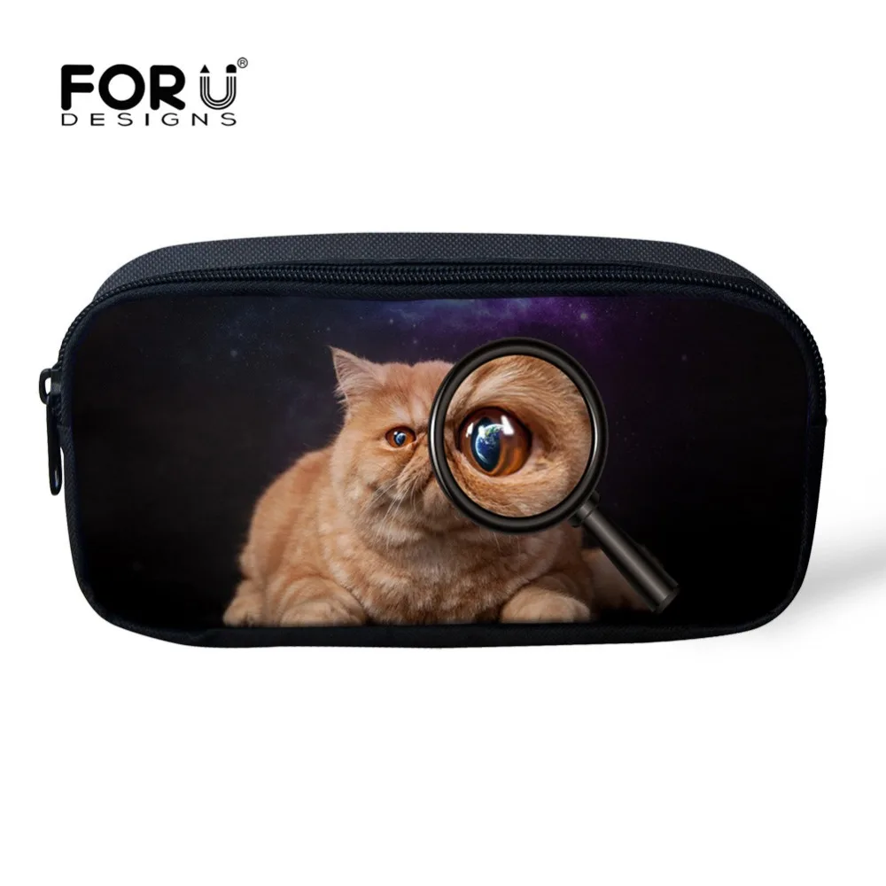 FORUDESIGNS Cosmetic Bag Curious cat Animal Printing Beautician Vanity Necessaire Beauty Women Organizer Pouch Pencil Pen Bags
FORUDESIGNS Cosmetic Bag Curious cat Animal Printing Beautician Vanity Necessaire Beauty Women Organizer Pouch Pencil Pen Bags