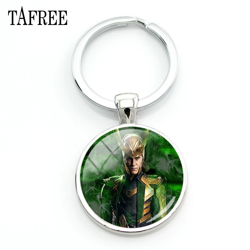 TAFREE Loki God Of Mischief Keychains Fashion Unique Art Pattern Glass Cabochon Silver Color Men Women Party Gifts Jewelry GO14
TAFREE Loki God Of Mischief Keychains Fashion Unique Art Pattern Glass Cabochon Silver Color Men Women Party Gifts Jewelry GO14