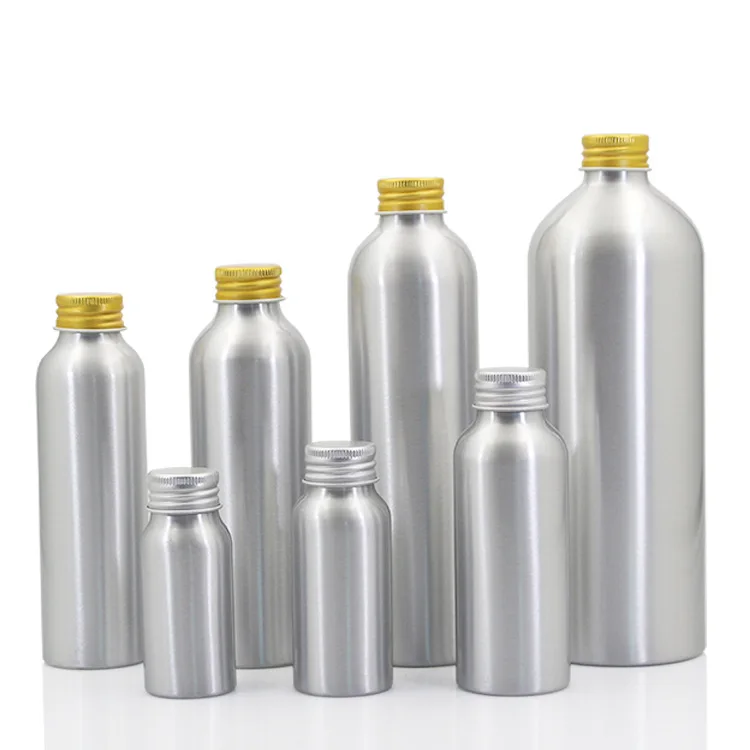 20pcs 30/50/100/120/150/250ml Empty Aluminium Bottle With Gold and Silver Cap Metal Bottles Fine Mist Cosmetic Containers Tool
20pcs 30/50/100/120/150/250ml Empty Aluminium Bottle With Gold and Silver Cap Metal Bottles Fine Mist Cosmetic Containers Tool