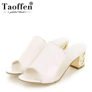 TAOFFEN 5 Color Women High Heel Sandals Patchwork Open Toe Thich Heel Slippers Summer Beach Club Shoes Women Size 34-39
TAOFFEN 5 Color Women High Heel Sandals Patchwork Open Toe Thich Heel Slippers Summer Beach Club Shoes Women Size 34-39