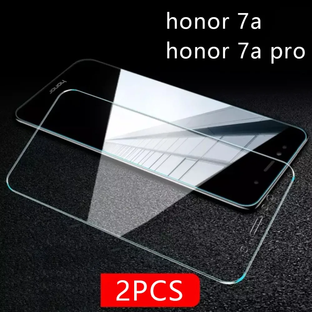 

2pcs Tempered Glass On Honor 7a Pro Protective Glass Screen Protector Phone Safety Tremp For Huawei Honer Honor7a 7 A A7 7apro
