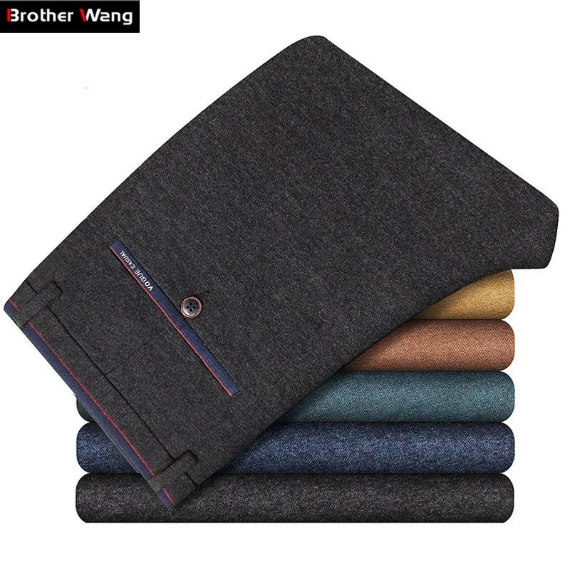 Autumn Winter Men Casual Pants Cotton Business Fashion Slim Sanding Elasticity Trousers Male Brand Clothes Khaki Brown Navy
Autumn Winter Men Casual Pants Cotton Business Fashion Slim Sanding Elasticity Trousers Male Brand Clothes Khaki Brown Navy