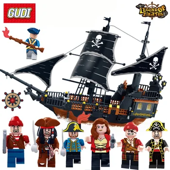 GUDI 9115 Pirates of The Caribbean Black Pearls Ghost Ship Building Blocks Figure Bricks Toys For Children Compatible Brinquedos
GUDI 9115 Pirates of The Caribbean Black Pearls Ghost Ship Building Blocks Figure Bricks Toys For Children Compatible Brinquedos