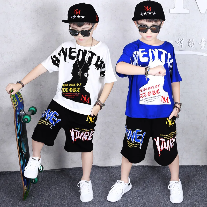 2019 new children's clothes cotton short-sleeved boy set hip-hop summer loose kids leisure middle child clothes size 4y-14y
2019 new children's clothes cotton short-sleeved boy set hip-hop summer loose kids leisure middle child clothes size 4y-14y