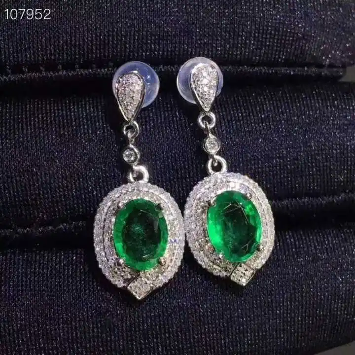 Fashion grace water 100% natural green emerald gem earrings Natural gemstone earrings S925 silver female party gift fine jewelry
Fashion grace water 100% natural green emerald gem earrings Natural gemstone earrings S925 silver female party gift fine jewelry