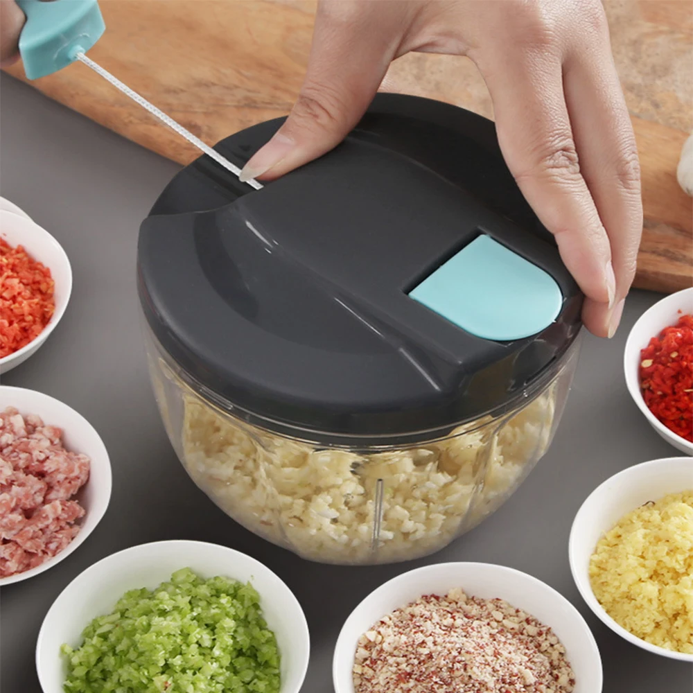 Household Manual Meat Grinder Pull Rope Meat Vegetables Seasoning Grinder Hand-held Vegetable Cutter
Household Manual Meat Grinder Pull Rope Meat Vegetables Seasoning Grinder Hand-held Vegetable Cutter