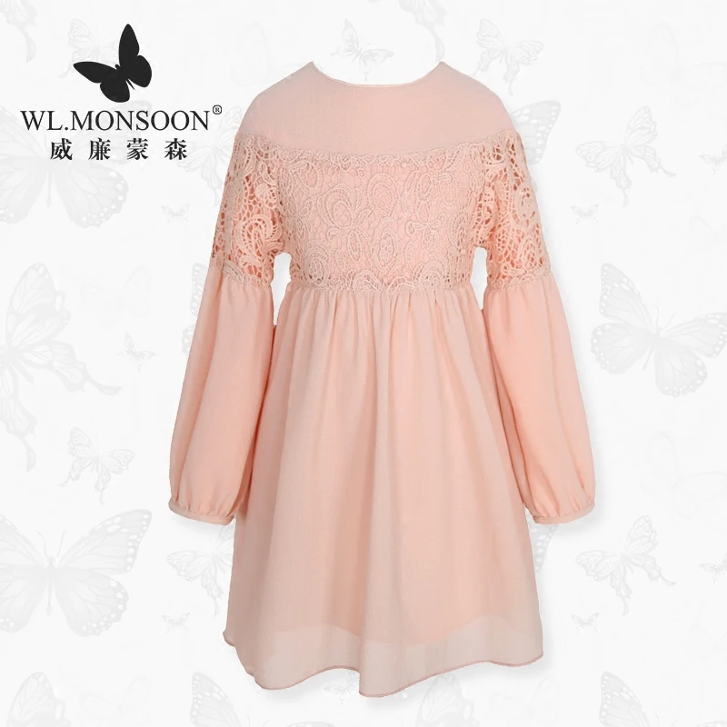 Brand children's clothing spring new girls dress in the big children's dress children's lace princess dress female
Brand children's clothing spring new girls dress in the big children's dress children's lace princess dress female