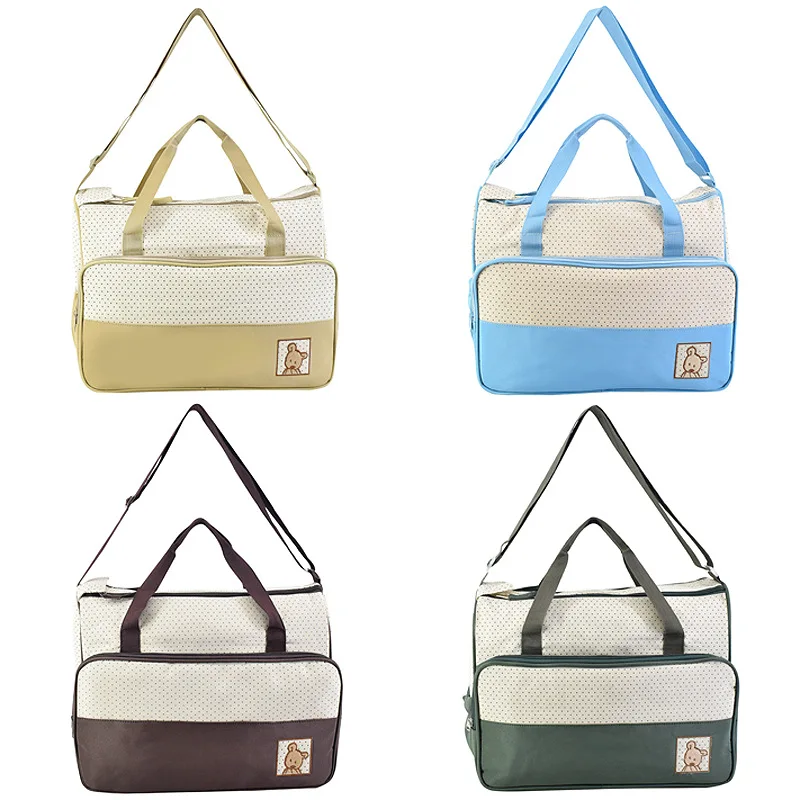 Multi-function Mummy bag three-piece double zipper slung large-capacity diaper with baby stroller bag baby bag
Multi-function Mummy bag three-piece double zipper slung large-capacity diaper with baby stroller bag baby bag