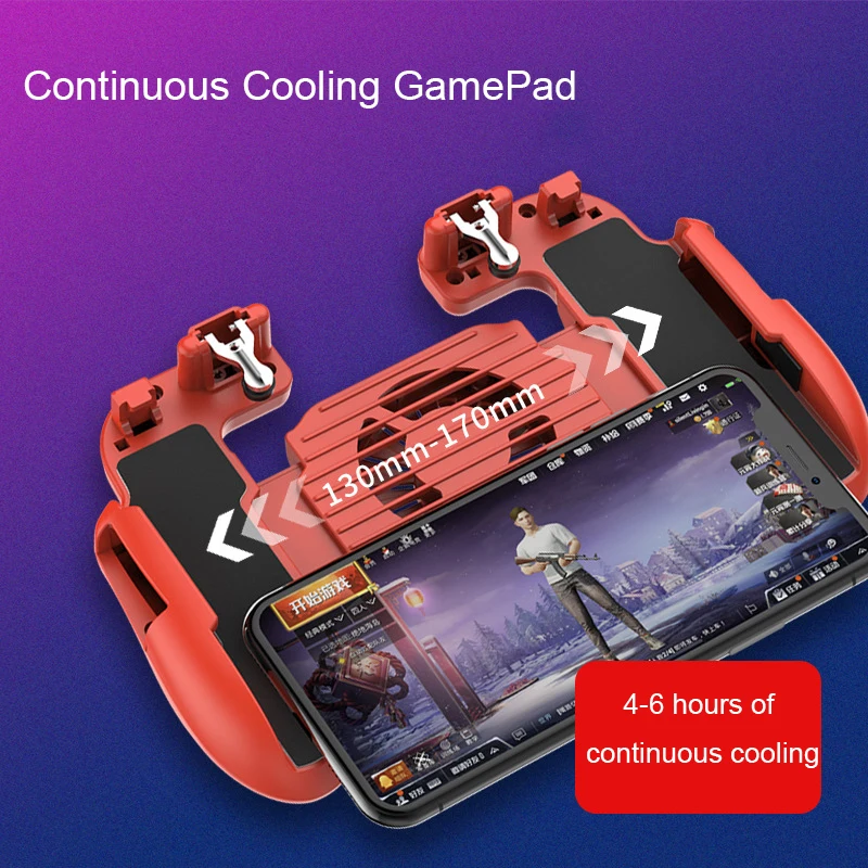 

Pubg Controller Dzhostik for Phone Gamepad Pubg Mobile Triggers L1R1 Shooter Joystick Celular Game Pad Cooler Fan with Power