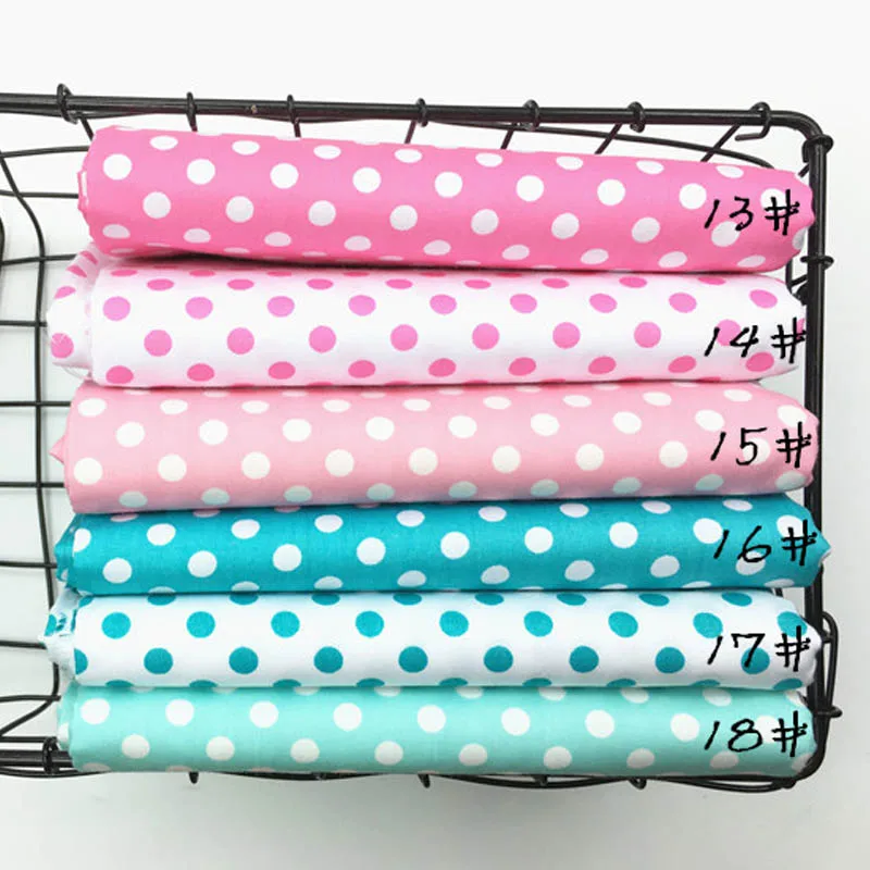 100% cotton twill cloth BABY PINK AUQA GREEN polka dot 0.8cm fabric for DIY bedding handwork tablecloth quilting patchwork craft
100% cotton twill cloth BABY PINK AUQA GREEN polka dot 0.8cm fabric for DIY bedding handwork tablecloth quilting patchwork craft