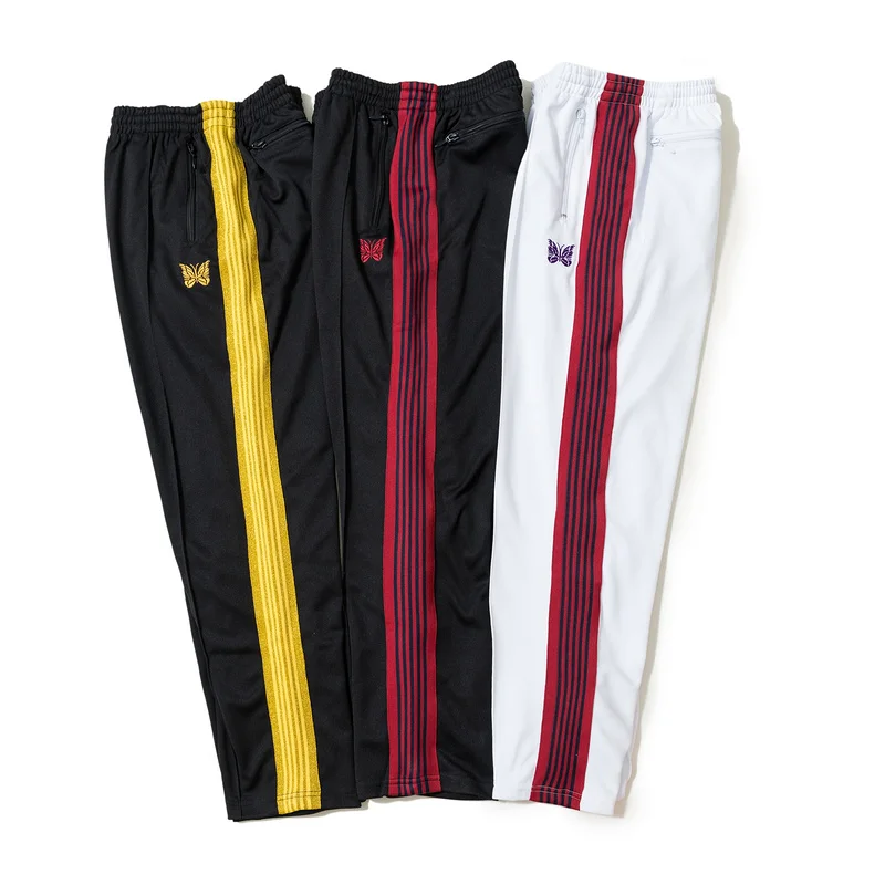 2019 AWGE x Needles Sweatpants Women Men 1:1 Balck White Purple A$AP AWGE Embroidery butterfly Drawstring AWGE Joggers
2019 AWGE x Needles Sweatpants Women Men 1:1 Balck White Purple A$AP AWGE Embroidery butterfly Drawstring AWGE Joggers