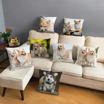 Cute Welsh Corgi Pembroke Dog Cushion Cover Soft Short Plush 45*45cm Pillow Case Home Decor Animal Pillows Cover for Sofa Car
Cute Welsh Corgi Pembroke Dog Cushion Cover Soft Short Plush 45*45cm Pillow Case Home Decor Animal Pillows Cover for Sofa Car
