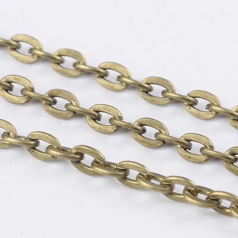 100m/roll Iron Cross Chains Findings for Jewelry Making DIY,Golden Silver Antique Bronze Color, Size: Chains: about 3x2x0.5mm
100m/roll Iron Cross Chains Findings for Jewelry Making DIY,Golden Silver Antique Bronze Color, Size: Chains: about 3x2x0.5mm