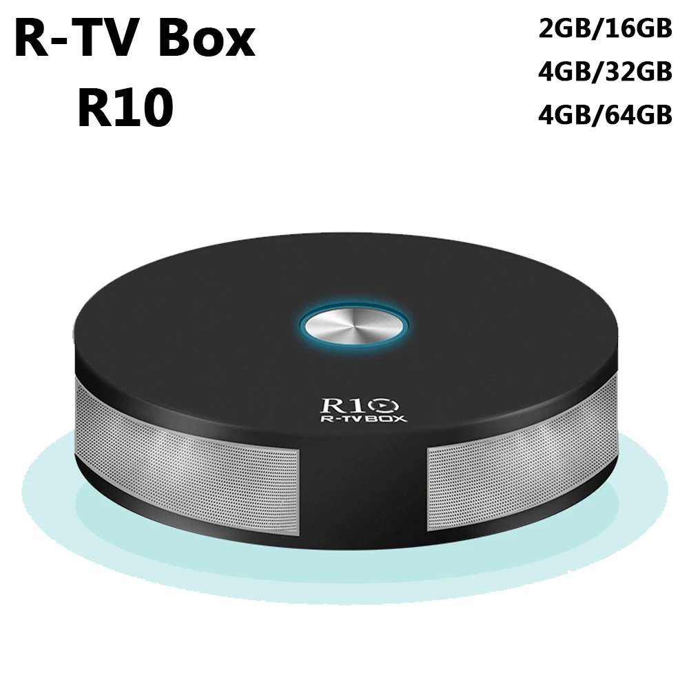 

R-TV R10 Android 7.1 4GB RAM 64GB ROM TV Box RK3328 Quad Core 2.4G&5G Wifi Bluetooth 4.1 MINI PC VP9 H.265 HDR10 4K Media Player