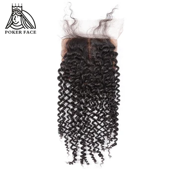 Poker Face Kinky Curly 4x4 Closure Brazilian Human Remy Hair Silk Base Middle Part Closure with Baby Hair Natural Color
Poker Face Kinky Curly 4x4 Closure Brazilian Human Remy Hair Silk Base Middle Part Closure with Baby Hair Natural Color