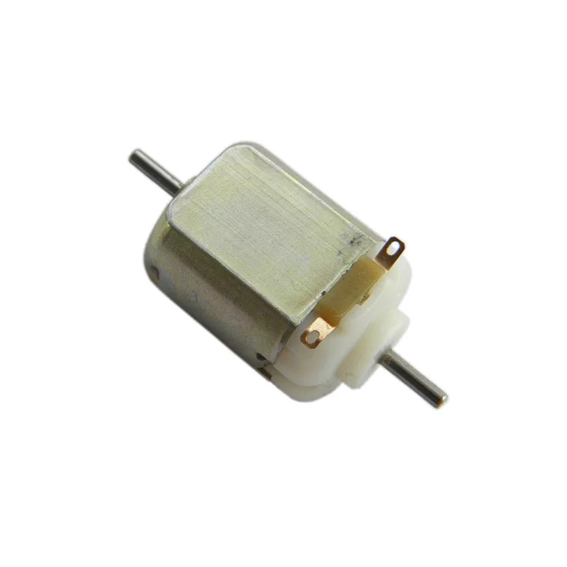 Lot of 2 Small DC Brush Motor Double Shafts 1.2-3V 14000RPM for Model, Toys, Fan, Remote control devices
Lot of 2 Small DC Brush Motor Double Shafts 1.2-3V 14000RPM for Model, Toys, Fan, Remote control devices