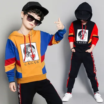 Boys clothes spring and autumn new 2019 cotton loose sports sweater + pants suit long-sleeved hooded children's clothing
Boys clothes spring and autumn new 2019 cotton loose sports sweater + pants suit long-sleeved hooded children's clothing