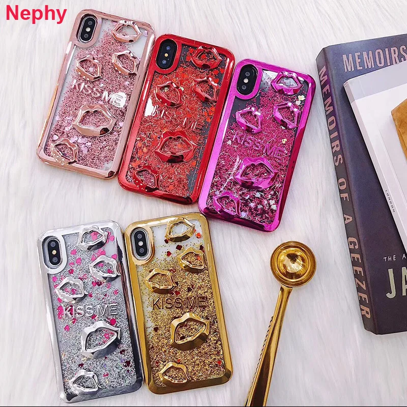 Fashion Plating Soft TPU Silicone Case For Samsung S7 Edge S8 S9 Plus Cell Phone Dynamic liquid quicksand Back Cover Shockproof
Fashion Plating Soft TPU Silicone Case For Samsung S7 Edge S8 S9 Plus Cell Phone Dynamic liquid quicksand Back Cover Shockproof