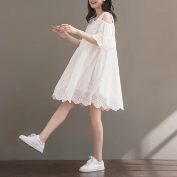 Mori Girl Bohemian Sweet Lolita Hippie Boho Loose White Lace Crochet Cotton Linen Embroidered Beach Dress Women Summer Dress
Mori Girl Bohemian Sweet Lolita Hippie Boho Loose White Lace Crochet Cotton Linen Embroidered Beach Dress Women Summer Dress